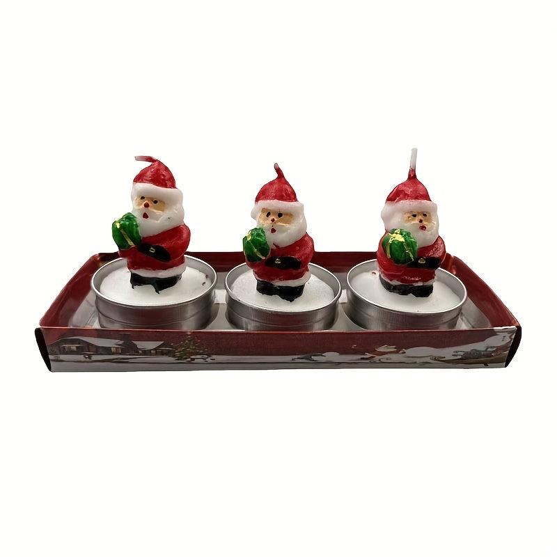 Painted Candles Christmas Party Decorations Home Aromatherapy Candle Ornaments