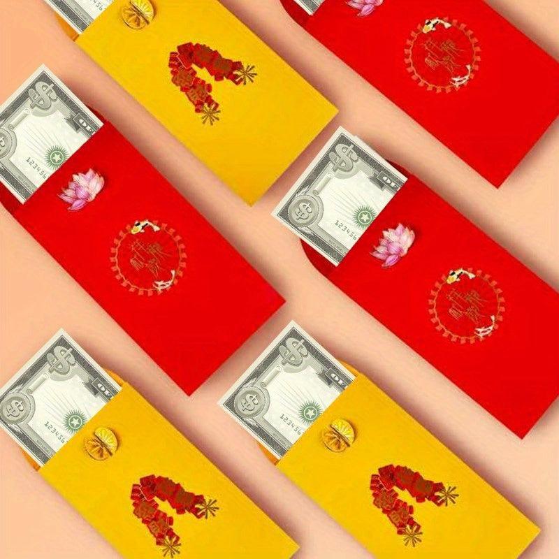 3D Dragon Year Red Pocket Envelope Spring Lucky Money Blessing Pocket