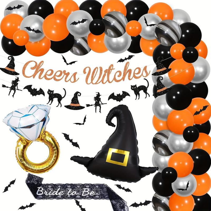 73pcs Halloween Bachelorette Party Decorations Balloon Arch Garland Kit