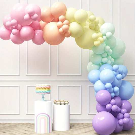 Pastel Rainbow Balloon Arch Kit Carnival Circus Balloon Garland