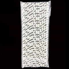 25pcs Disposable Degradable Paper Party Straws - Environmentally Friendly