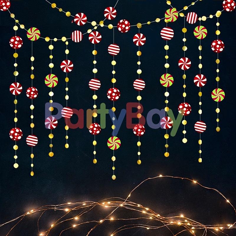 1pc Christmas Floral Hanging Flag DIY Decoration