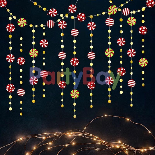 1pc Christmas Floral Hanging Flag DIY Decoration