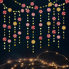 1pc Christmas Floral Hanging Flag DIY Decoration