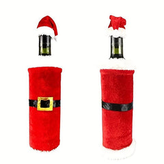 Christmas Santa Claus Wine Bottle Cover