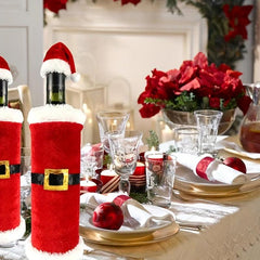 Christmas Santa Claus Wine Bottle Cover