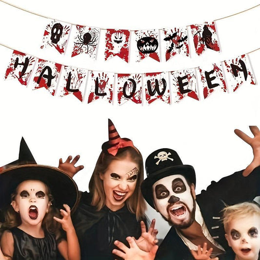 Happy Halloween Party Banner Decoration Flag