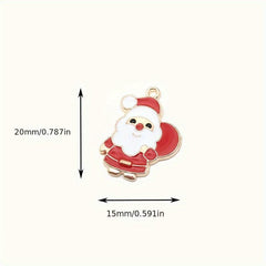 8pcs Christmas Decoration Pendant Santa Claus Snowflake Christmas Wreath