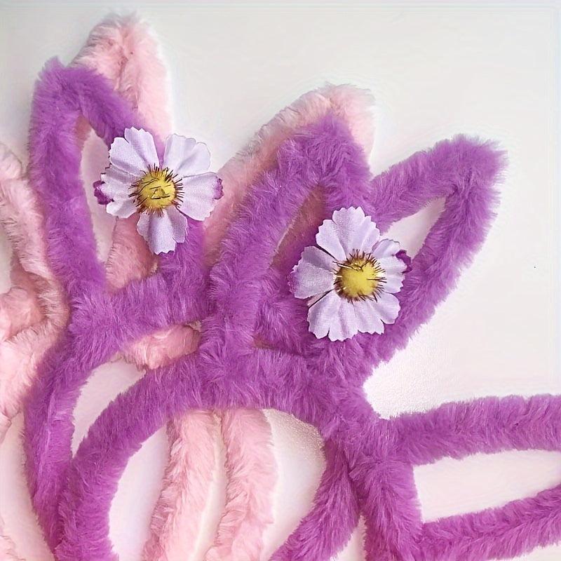 Rabbit Ear Hair Band & Furry Holiday Decoration