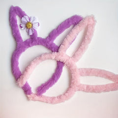 Rabbit Ear Hair Band & Furry Holiday Decoration