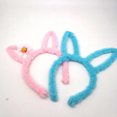 Rabbit Ear Hair Band & Furry Holiday Decoration