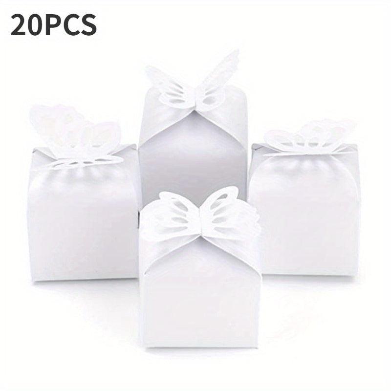 20pcs Butterfly Candy Cookie Carton DIY Decoration Box Wedding Birthday Party
