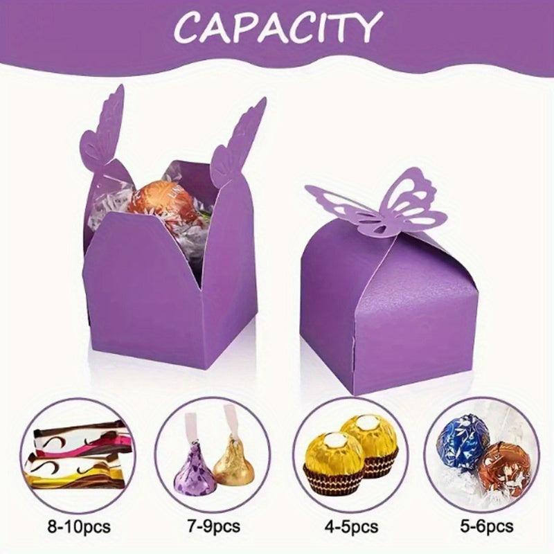 20pcs Butterfly Candy Cookie Carton DIY Decoration Box Wedding Birthday Party
