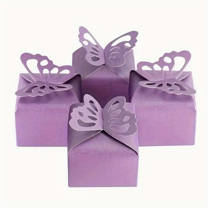 20pcs Butterfly Candy Cookie Carton DIY Decoration Box Wedding Birthday Party