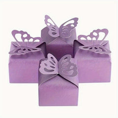20pcs Butterfly Candy Cookie Carton DIY Decoration Box Wedding Birthday Party