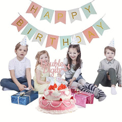 Rose Golden Cake Insert for Birthday Party Decoration