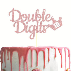 Rose Golden Cake Insert for Birthday Party Decoration