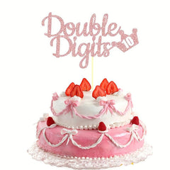 Rose Golden Cake Insert for Birthday Party Decoration