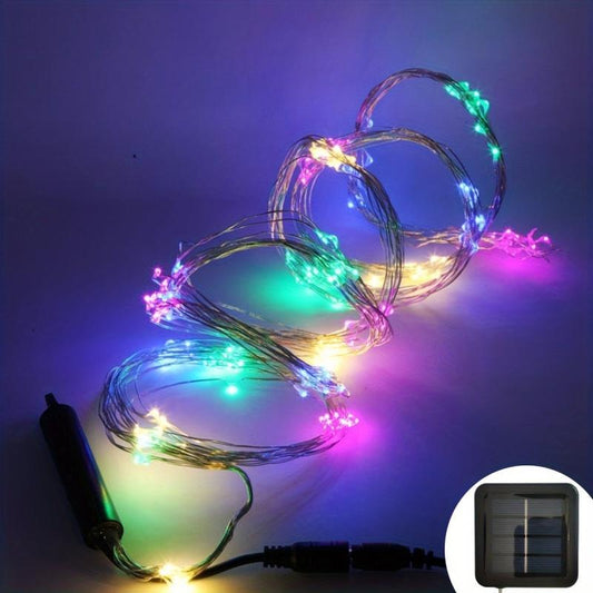 280LEDs Solar String Lights 8 Modes Waterproof Solar Vine Lights