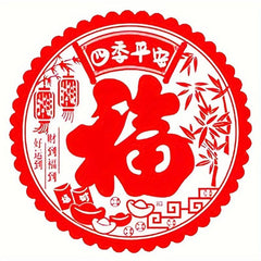 Flower Spring Electrostatic Glass Stickers