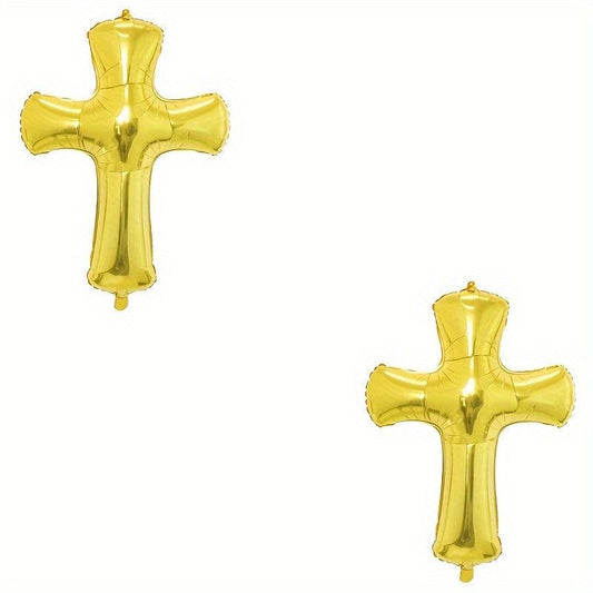 2pcs Cross Aluminum Film Balloon Scene Decoration