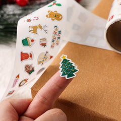 Christmas Cartoon Book Journal Stickers