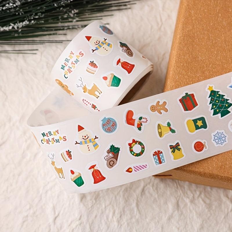 Christmas Cartoon Book Journal Stickers