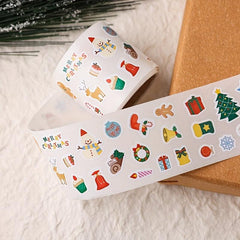 Christmas Cartoon Book Journal Stickers