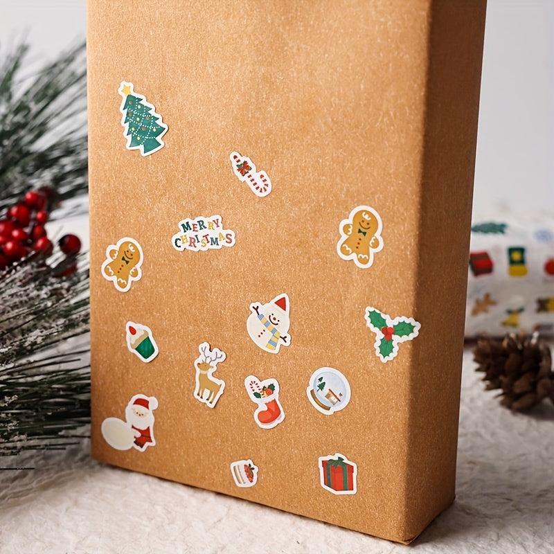 Christmas Cartoon Book Journal Stickers