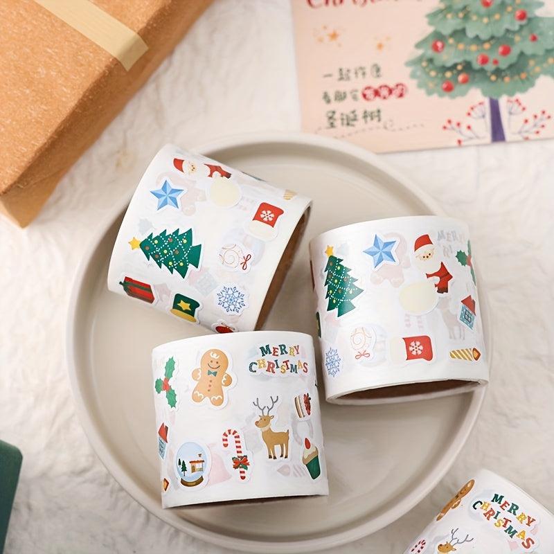 Christmas Cartoon Book Journal Stickers