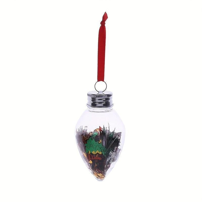 Christmas Water Drop Ornaments DIY Glitter Sequin Decorations