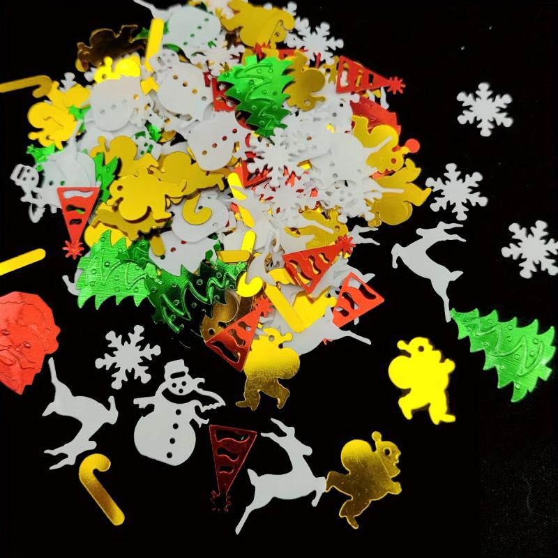 Christmas Water Drop Ornaments DIY Glitter Sequin Decorations