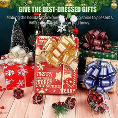 2pcs Pull Bow Gift Packaging Bow For Christmas Birthday Wedding