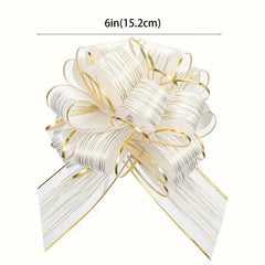 2pcs Pull Bow Gift Packaging Bow For Christmas Birthday Wedding
