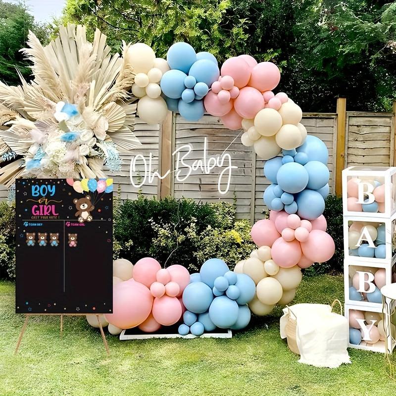 Gender Reveal Voting Poster & Stickers Set