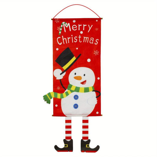 Christmas Flag Hanging Decorations for Malls and Bars