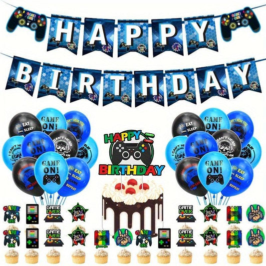 Gamepad Theme Birthday Party Balloon Set