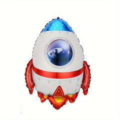 Anime Theme Astronaut Spaceship Rocket Birthday Balloon