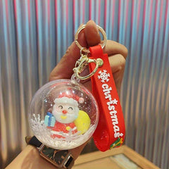 Christmas Keychain Ball Hanging Decoration Backpack Pendant