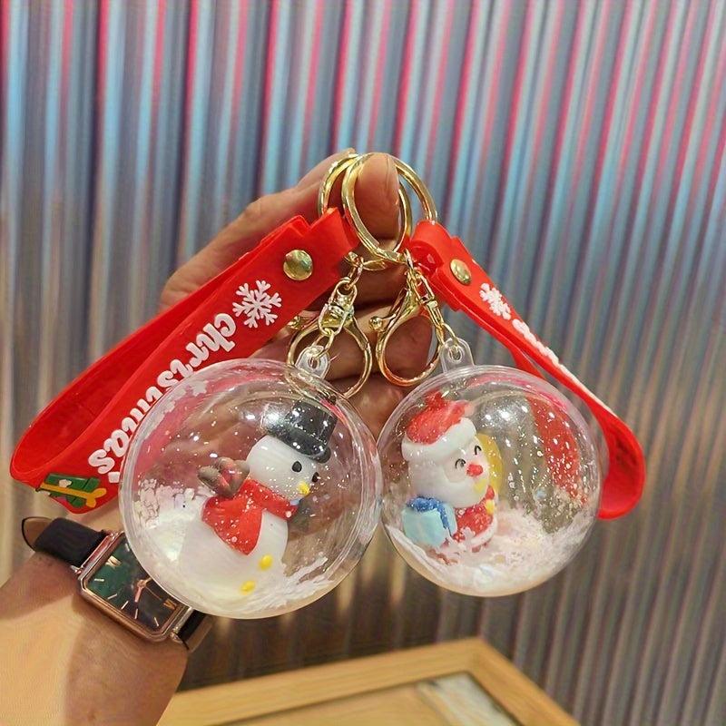 Christmas Keychain Ball Hanging Decoration Backpack Pendant