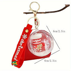 Christmas Keychain Ball Hanging Decoration Backpack Pendant