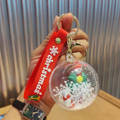 Christmas Keychain Ball Hanging Decoration Backpack Pendant
