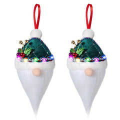 LED Christmas Gnomes Ornaments Plush Xmas Decor