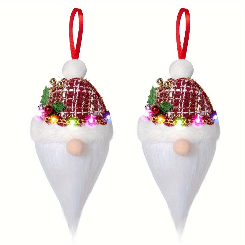 LED Christmas Gnomes Ornaments Plush Xmas Decor