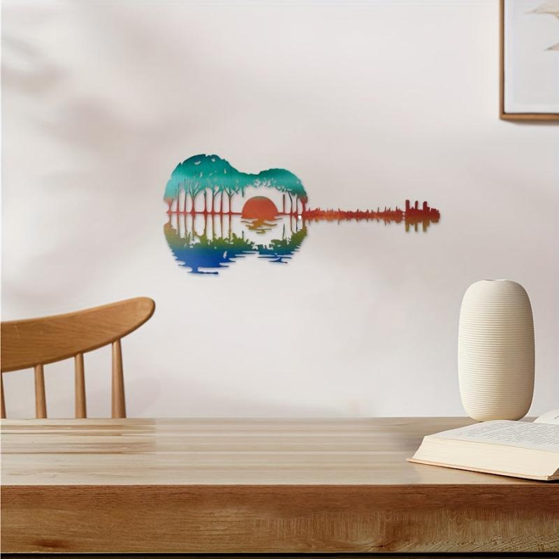 Abstract Guitar Metal Home Decoration Iron Craft Jewelry