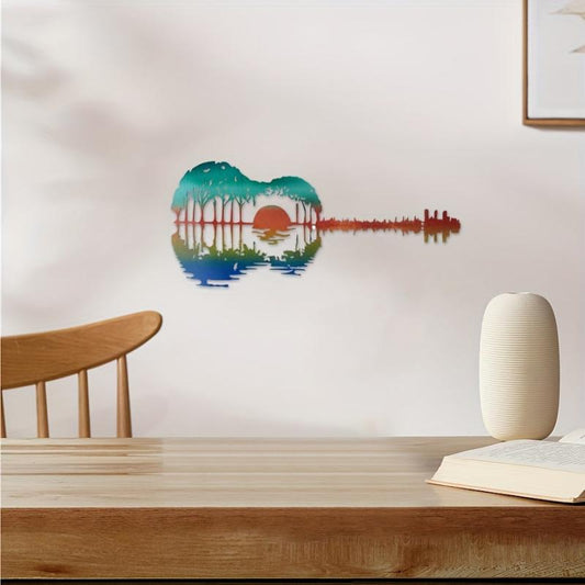Abstract Guitar Metal Home Decoration Iron Craft Jewelry