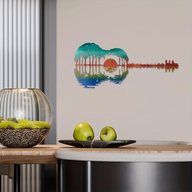 Abstract Guitar Metal Home Decoration Iron Craft Jewelry