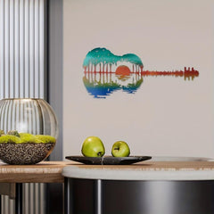 Abstract Guitar Metal Home Decoration Iron Craft Jewelry