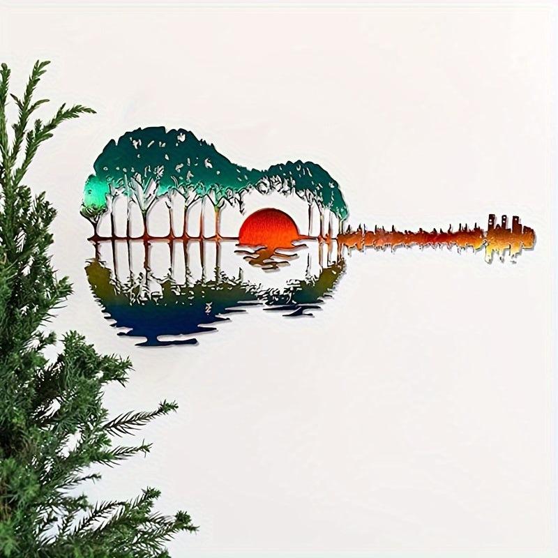 Abstract Guitar Metal Home Decoration Iron Craft Jewelry