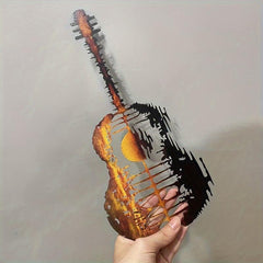 Abstract Guitar Metal Home Decoration Iron Craft Jewelry